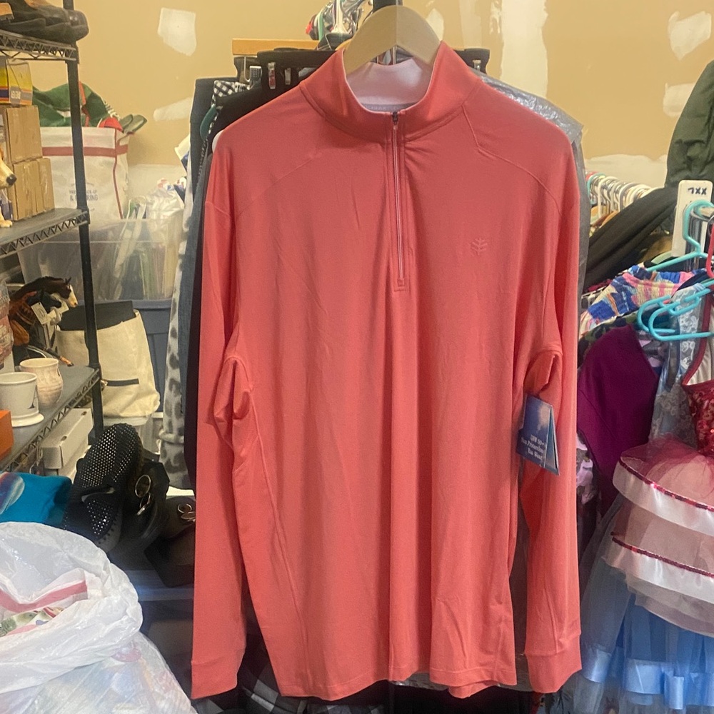 NWT Coolibar David Leadbetter Performance Pullover